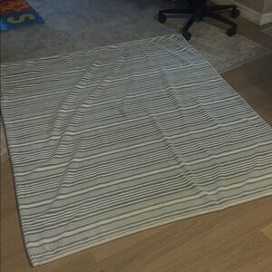 Blue Big Striped Blanket